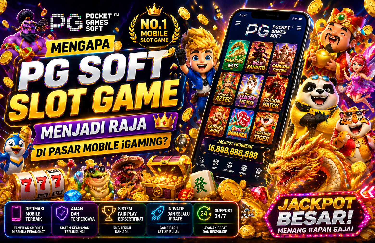 Mengapa PG Soft Slot Game Menjadi Raja di Pasar Mobile iGaming?