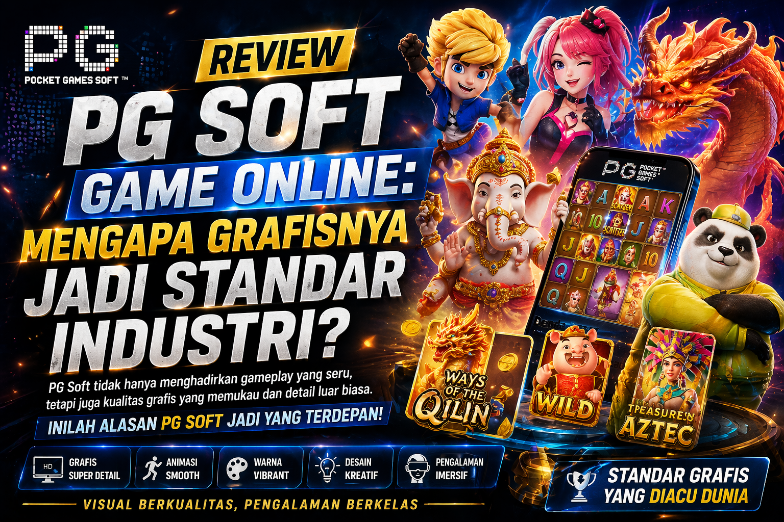 Review PG Soft Game Online: Mengapa Grafisnya Jadi Standar Industri?