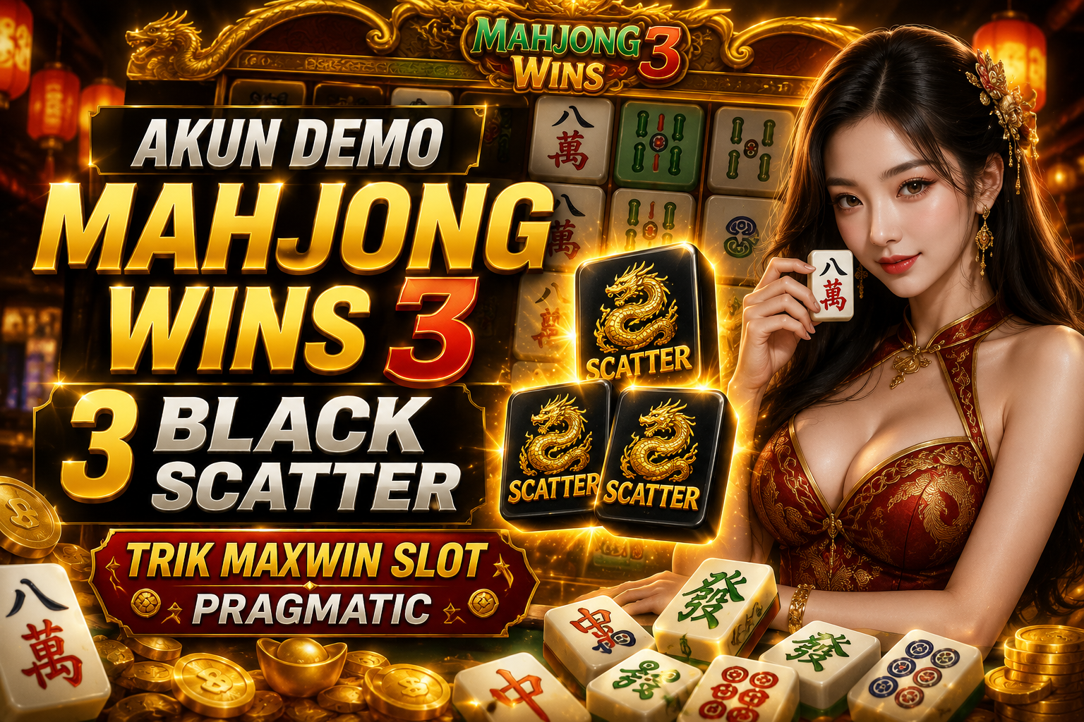 Akun Demo Mahjong Wins 3 Black Scatter: Trik Maxwin Slot Pragmatic