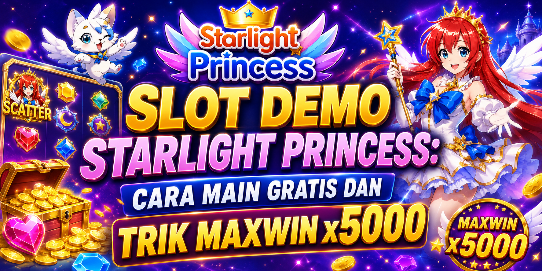 Slot Demo Starlight Princess: Cara Main Gratis dan Trik Maxwin x5000
